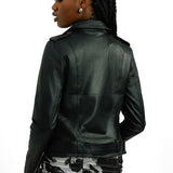 Barneys Originals Emma Real Leather Jacket With Belt In Black
