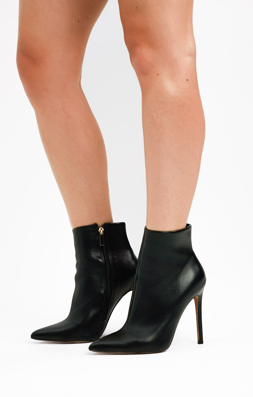ASOS DESIGN Wide Fit Emerald High Heeled Sock Boots In Black