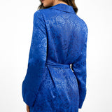 Topshop Jacquard Blazer Co-Ord In Cobalt Blue