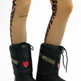 Love Moschino Classic Snow Boots In Black