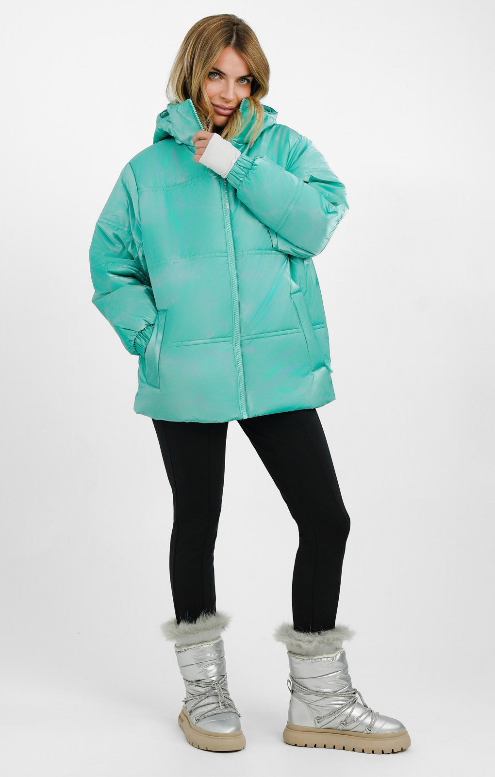 ASOS 4505 Ski High Shine Puffer