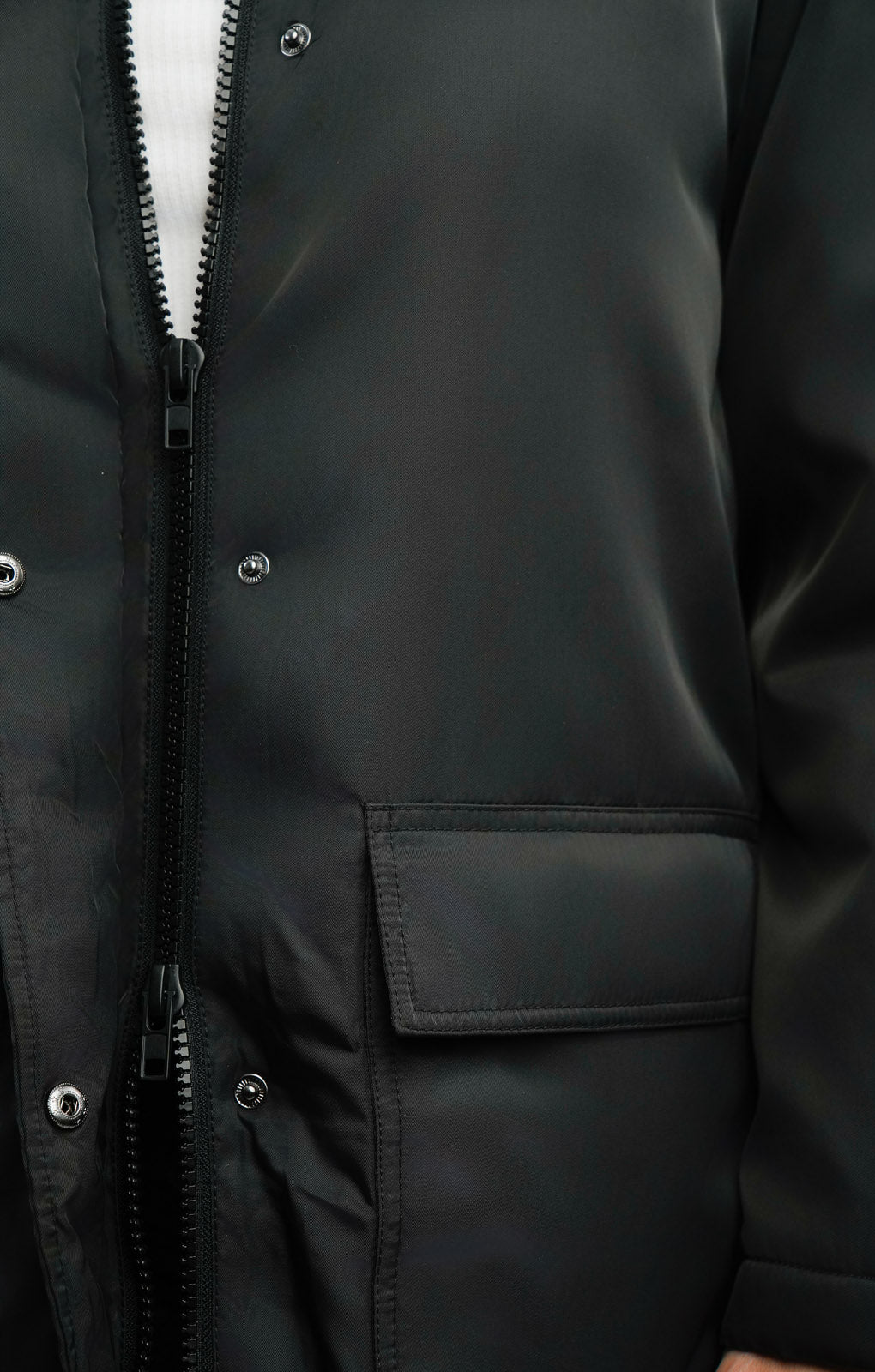 Topshop Longline Collared Car Coat In Black