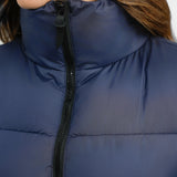 Tala Cropped Puffer Jacket In Navy