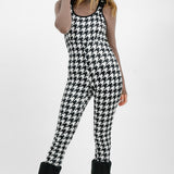 Threadbare Ski Salopettes In Houndstooth