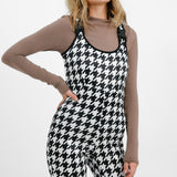 Threadbare Ski Salopettes In Houndstooth