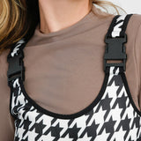 Threadbare Ski Salopettes In Houndstooth