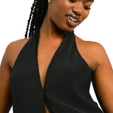 Halter Jumpsuit In Black