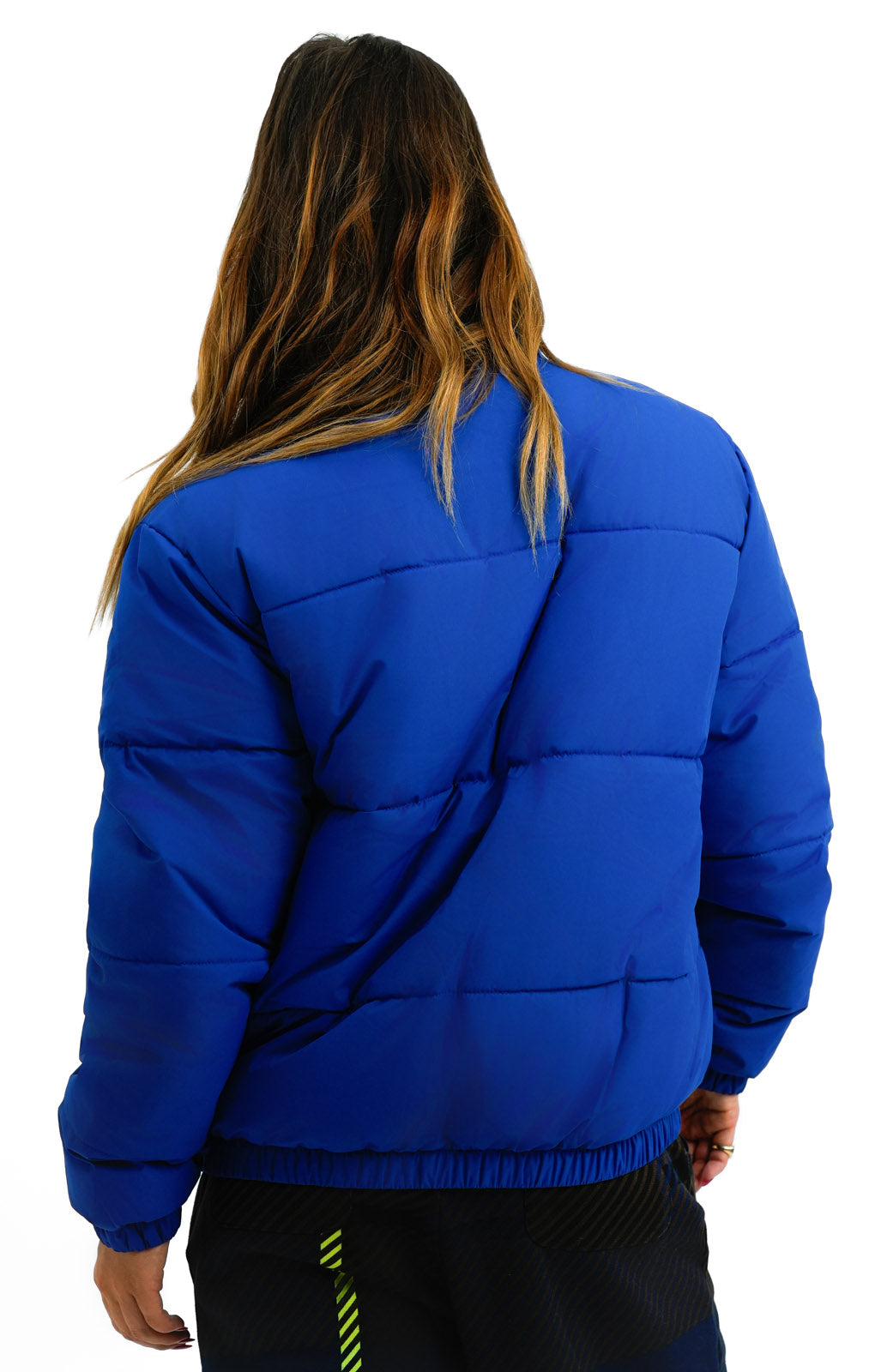Fila Unisex Colour Blocked Puffer With Logo In Blue
