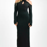 ASOS DESIGN Supersoft Maxi Dress With Choker Neck Detail In Black