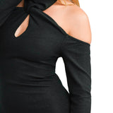 ASOS DESIGN Supersoft Maxi Dress With Choker Neck Detail In Black