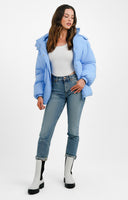 ASOS EDITION Hooded Puffer Jacket In Blue