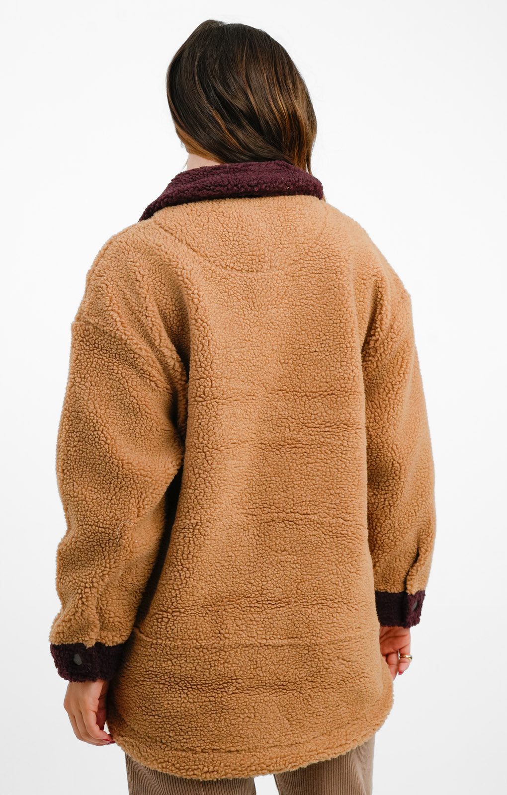 Cotton:On Teddy Shacket with Green Pockets