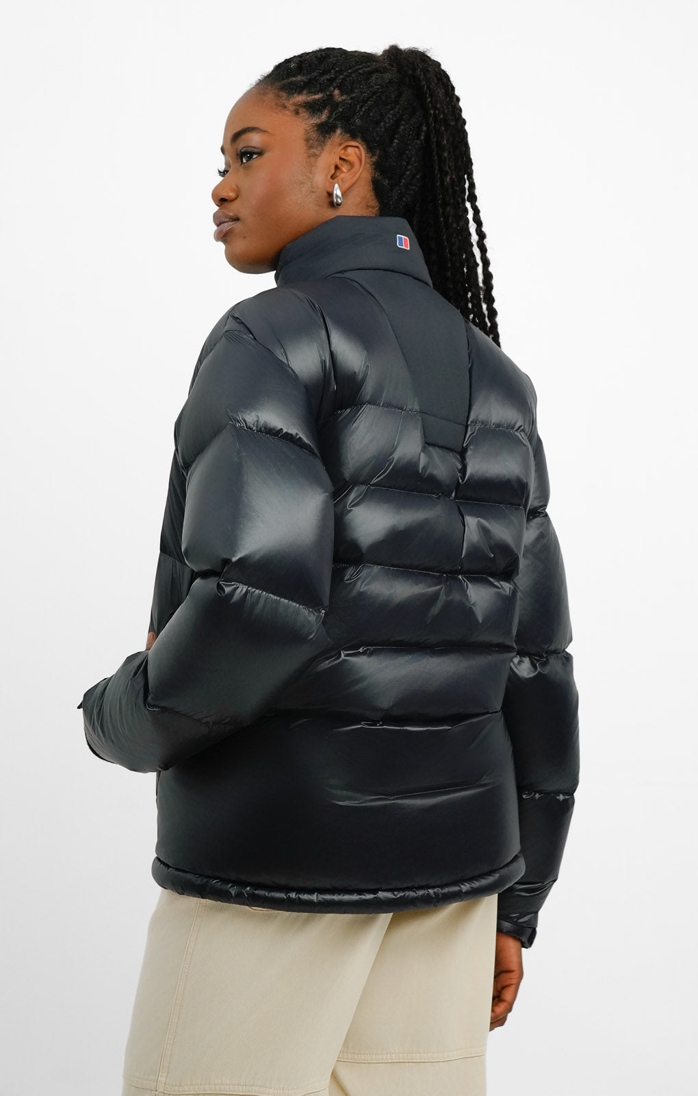 Berghaus Arkos Reflect Oversized Water Resistant Down Jacket In Black