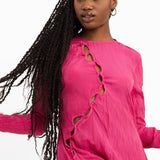 NA-KD Cut Out Mini Dress In Pink