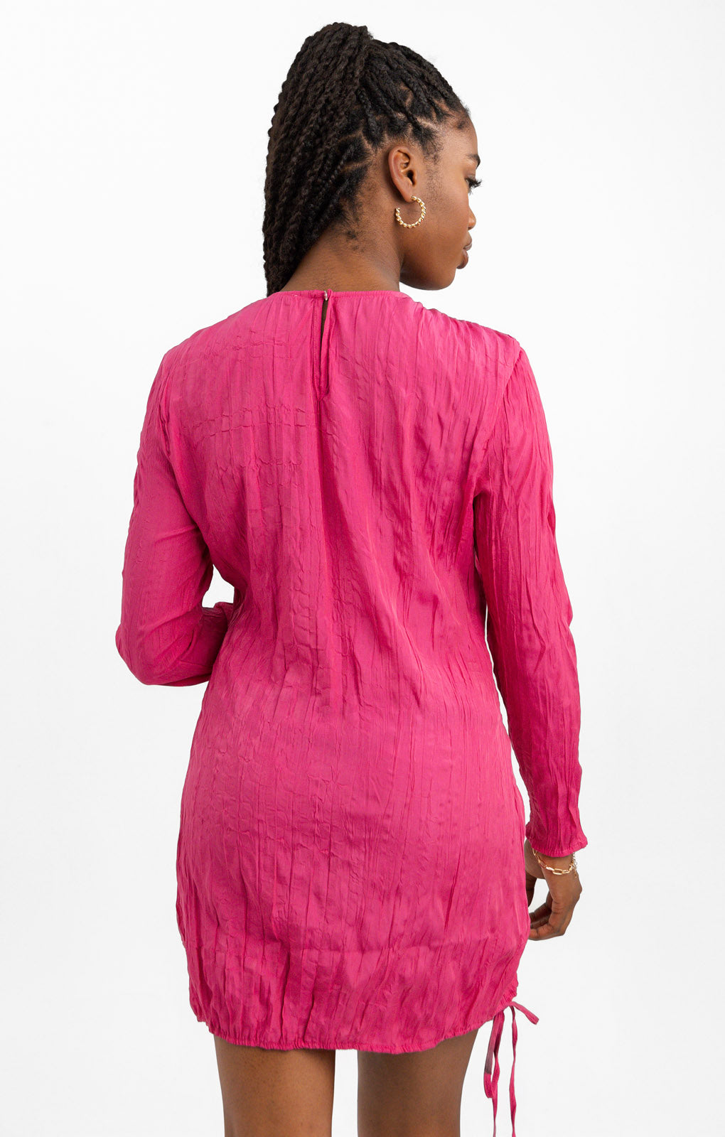 NA-KD Cut Out Mini Dress In Pink