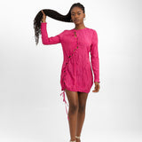 NA-KD Cut Out Mini Dress In Pink
