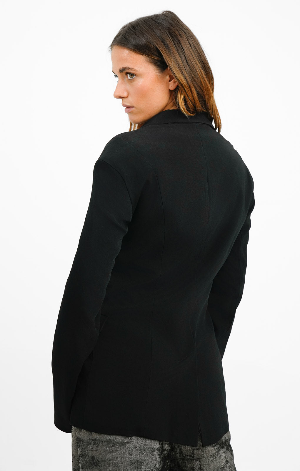 Topshop Premium Limited Edition Extended Shoulder Blazer In Black