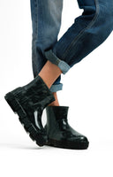 UGG Drizlita Graphic Monogram Wellie Boots In Black