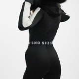 Topshop Sno Ski Suit With Skinny Flare In Black