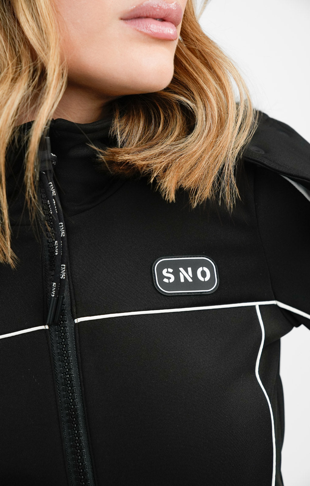 Topshop Sno Ski Suit With Skinny Flare In Black