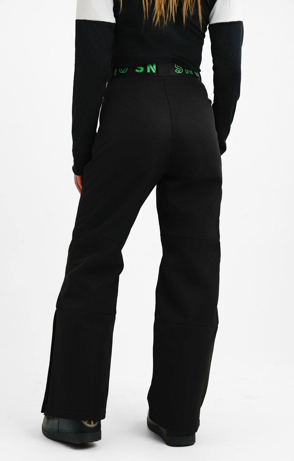 Topshop Sno Straight Leg Ski Trouser In Black