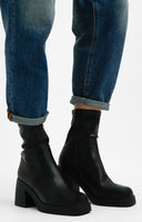 ALDO Persona Mid Heel Sock Boots In Black