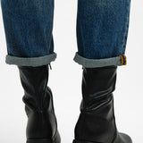 ALDO Persona Mid Heel Sock Boots In Black