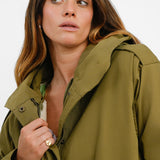 ASOS DESIGN Parka With Detachable Borg Lining In Olive