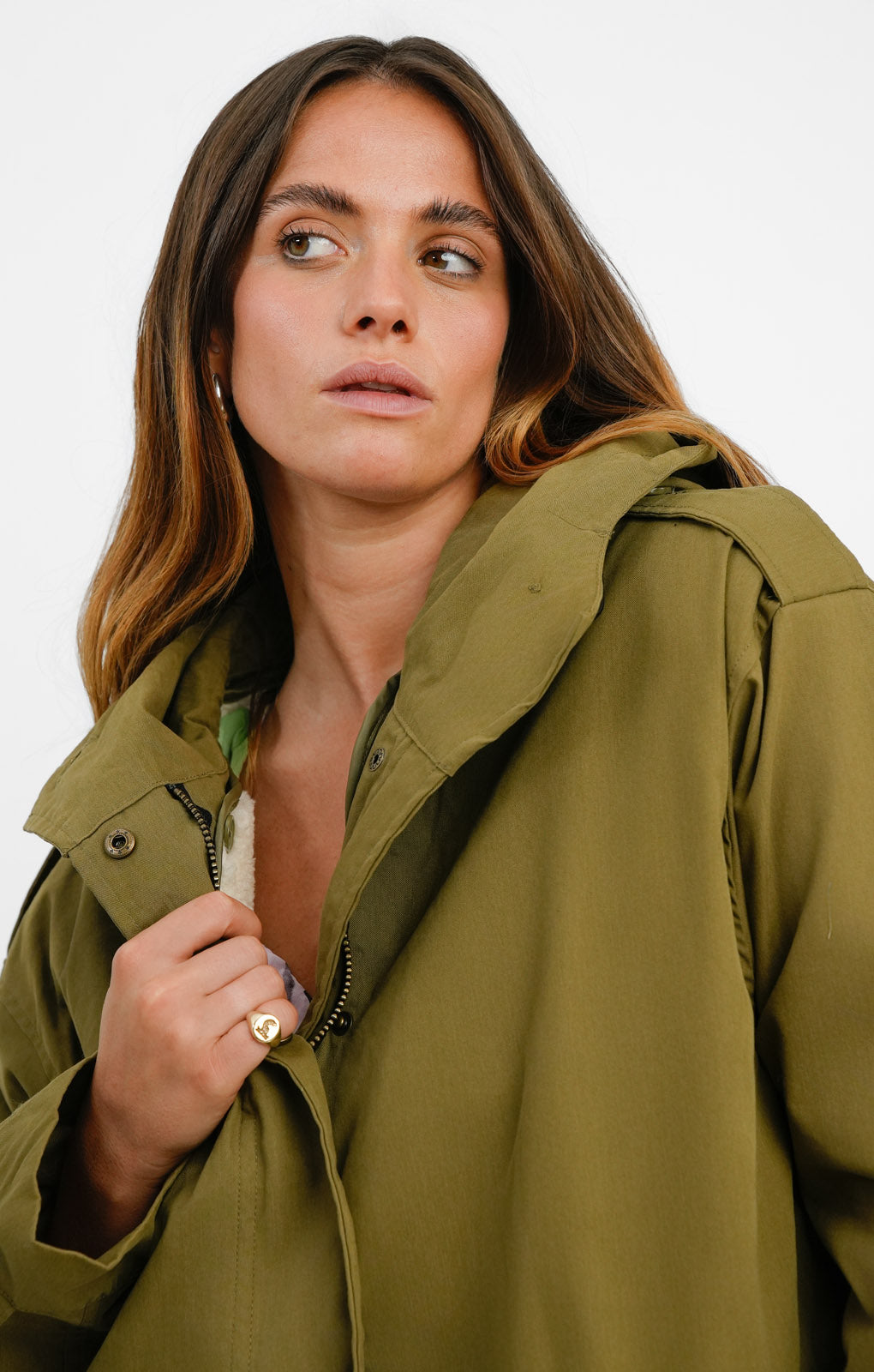 ASOS DESIGN Parka With Detachable Borg Lining In Olive