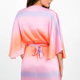 Anaya Kimono Sleeve Maxi Wrap Dress In Ombre Print