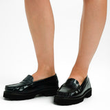 Schuh Lionel Loafers In Black Leather