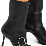 Steve Madden Banter Ankle Boots With Buckle In Black