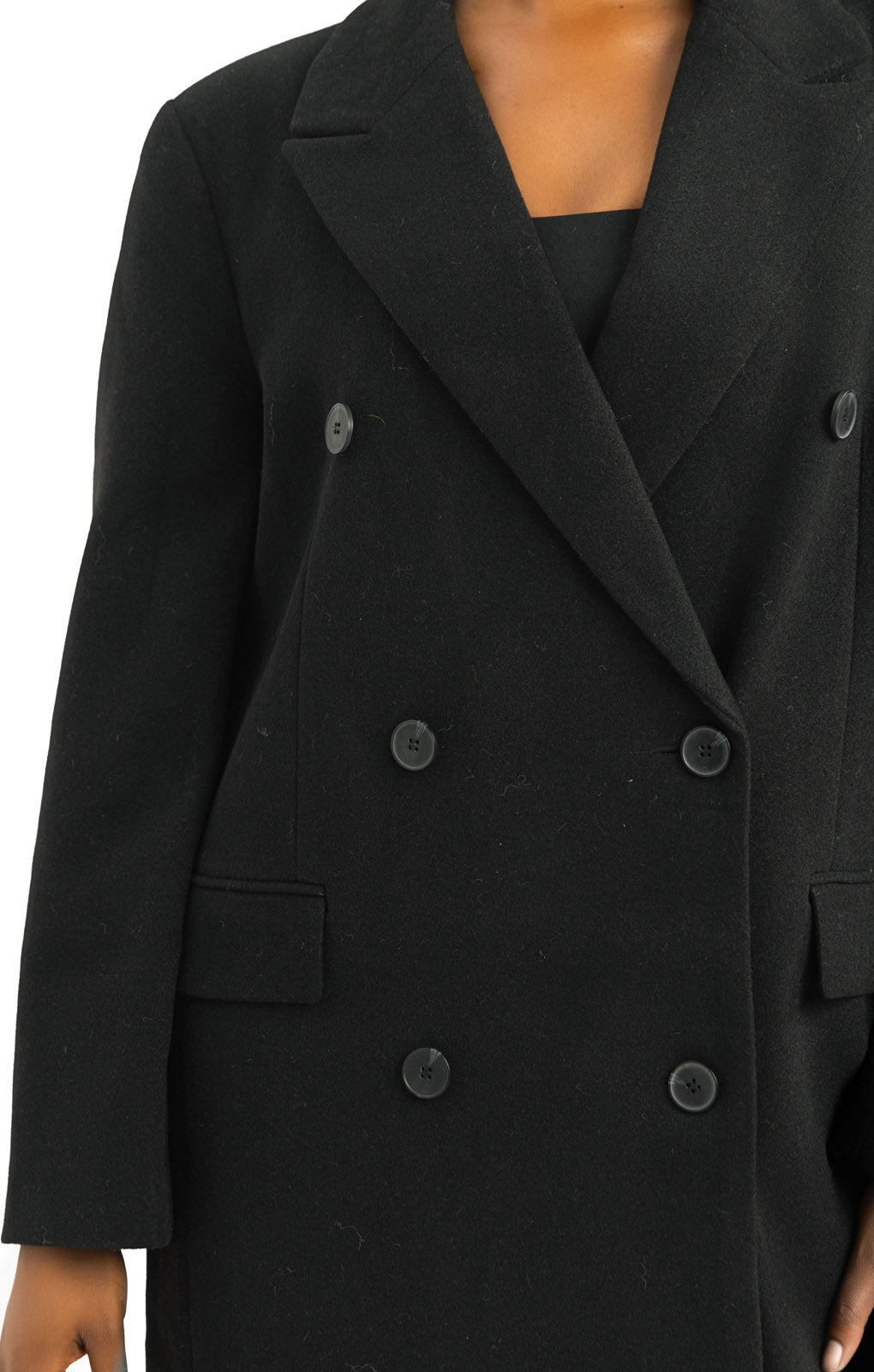 ASOS DESIGN Mid Length Dad Coat In Black