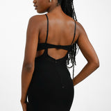 Bardot Midi Dress In Black