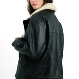 ASOS EDITION Real Leather Ultimate Aviator Coat In Black