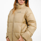 Columbia Puffect Coat In Beige