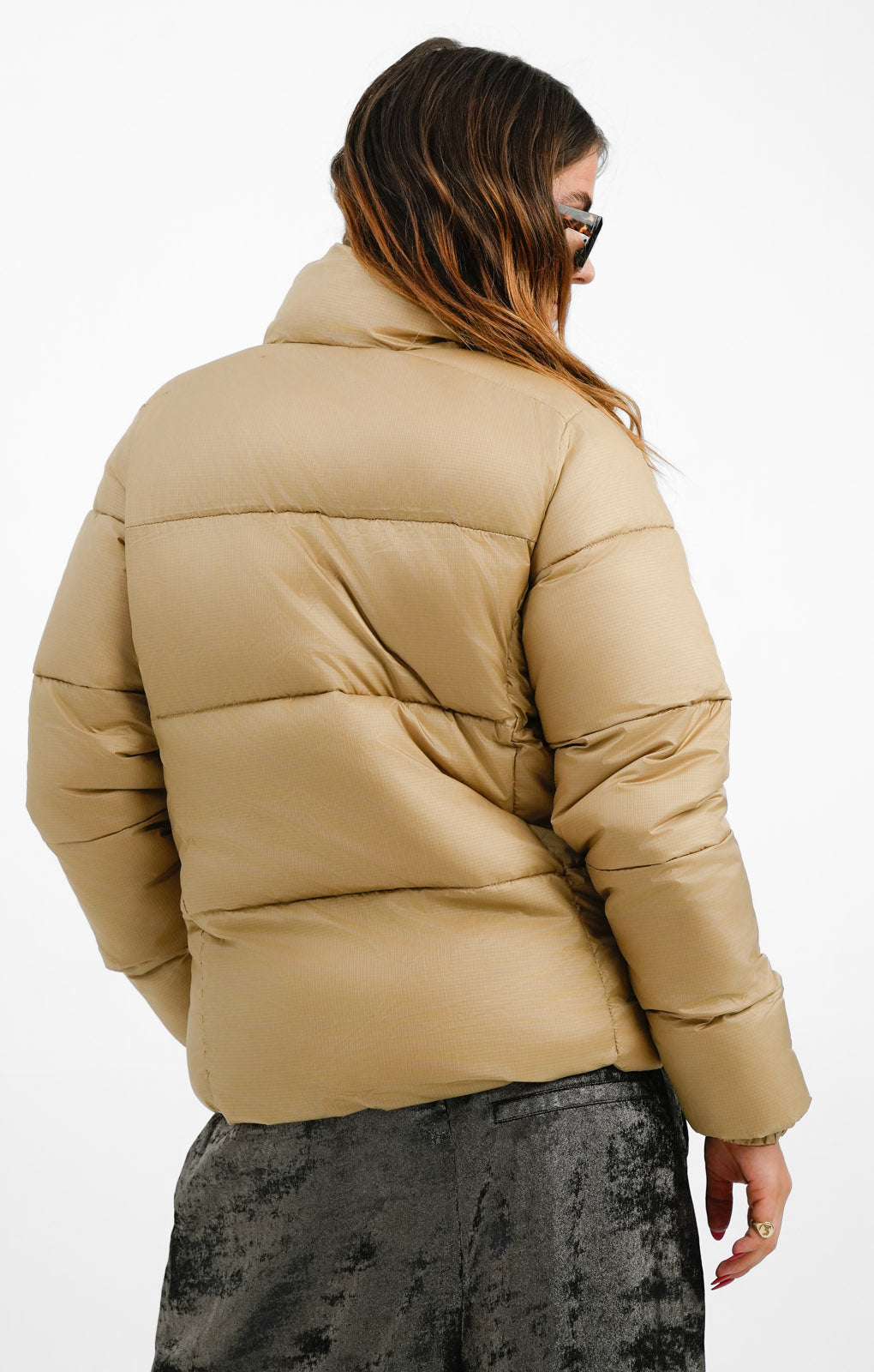 Columbia Puffect Coat In Beige