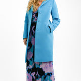 Gianni Feraud Smart Coat In Bright Blue