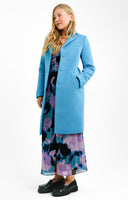 Gianni Feraud Smart Coat In Bright Blue