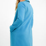 Gianni Feraud Smart Coat In Bright Blue