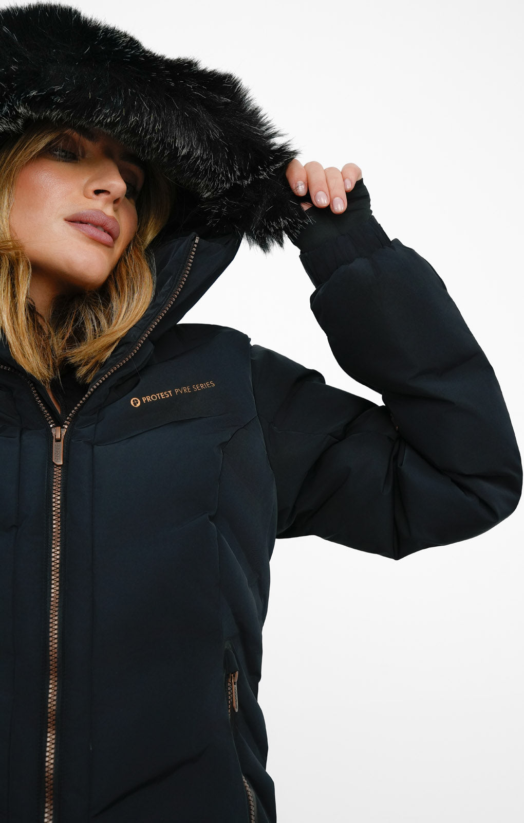 Protest Prtartssym Ski Jacket In Black