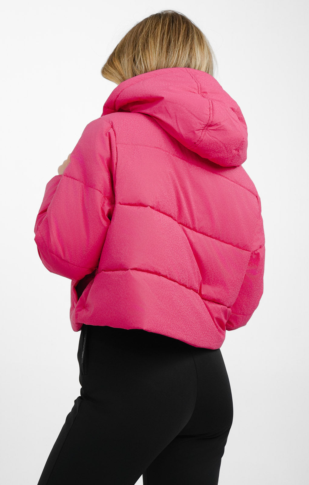 Threadbare Ski Hooded Puffer Coat In Iridescent Pink