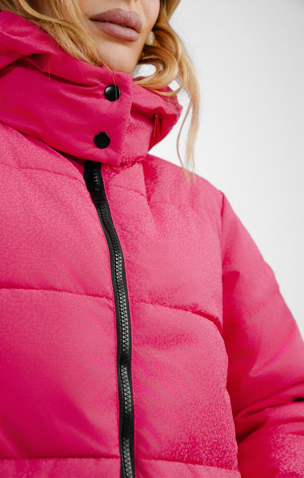 Threadbare Ski Hooded Puffer Coat In Iridescent Pink