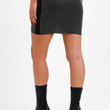 Edited Diamante Mini Skirt Co-Ord In Black