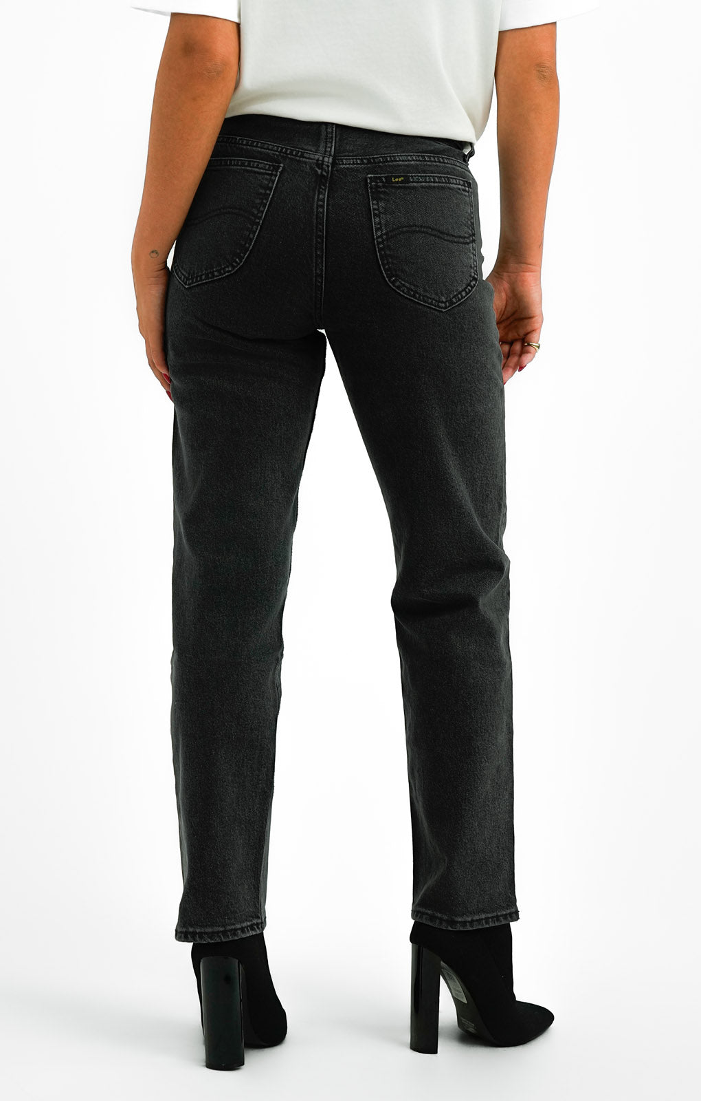Lee Rider Classic Straight Fit Jean In Washed Black