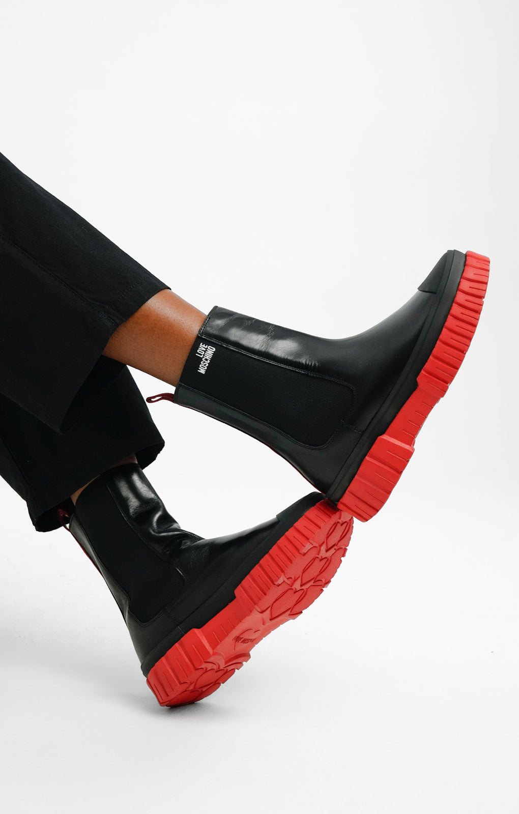 Love Moschino Ankle Boots In Black