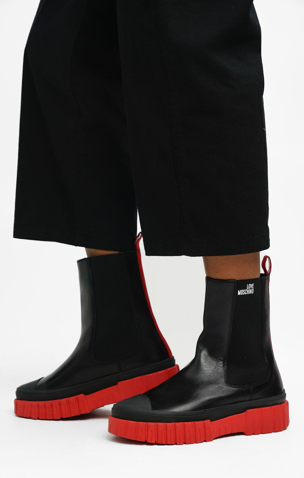 Love Moschino Ankle Boots In Black