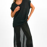 NA-KD Knitted Maxi Dress In Black
