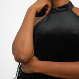 NA-KD Velvet Jumpsuit In Black