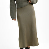 NA-KD Co-Ord Knitted Midi Skirt In Brown